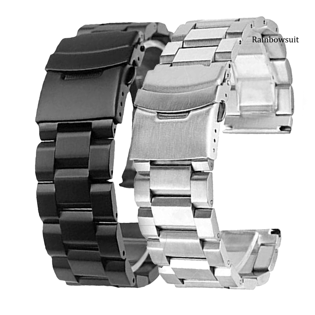 Dây Đồng Hồ Bằng Thép Không Gỉ 18 / 20 / 22 / 24mm