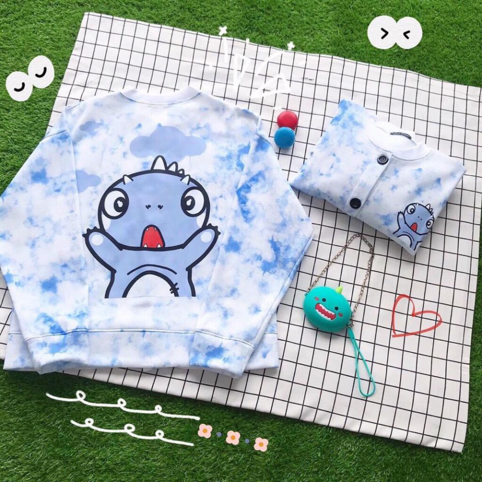 Áo hoodie nữ loang màu, áo hoodí siêu hot, thời trang thu đông