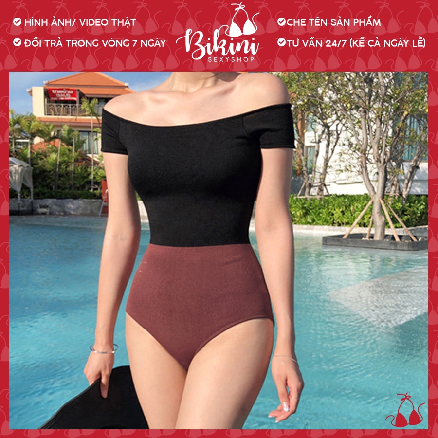 ❣️ Bộ Bikini 1 Mảnh Cao Cấp Bẹt Vai Gợi Cảm BIKI11