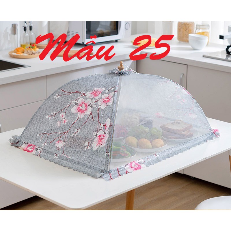 Lồng Bàn Lưới Gấp Rút Chống Côn Trùng Hình Chữ Nhật 45x70cm