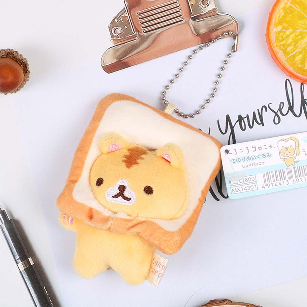Móc khóa nhồi bông mềm mại nhiều màu sắc hình mèo đáng yêu