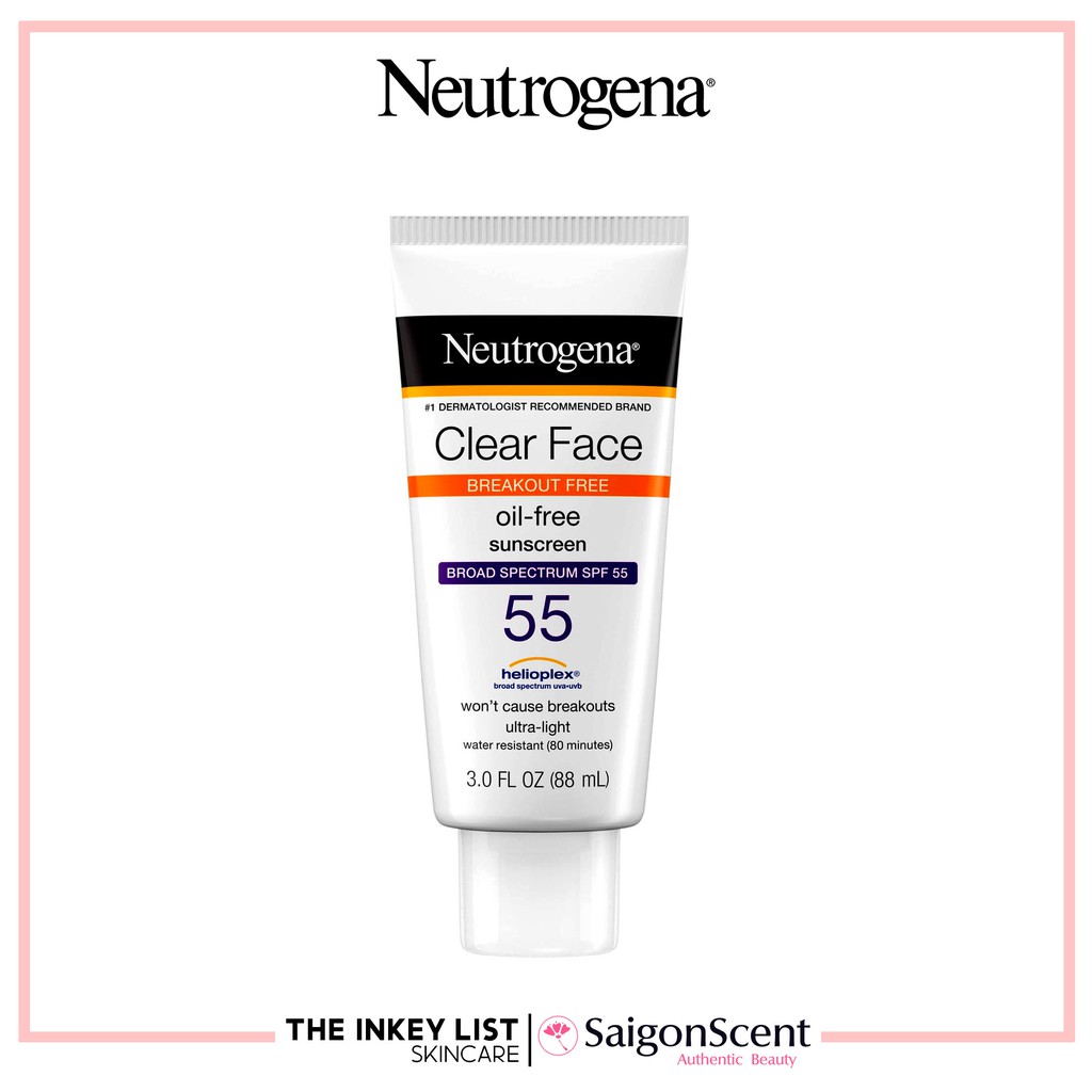 Kem chống nắng Neutrogena Clear Face SPF 55 ( 88mL )