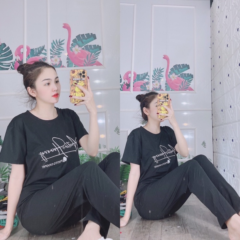 ❤️[KHAI TRƯƠNG BÁN GIÁ VỐN] Đồ bộ thun cotton mặc nhà, đồ bộ nữ đẹp chất liệu thun cotton co giãn 4 chiều