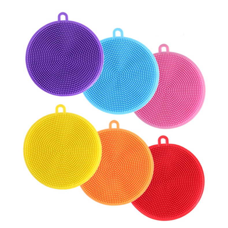Miếng Rửa Chén Silicon Dụng Cụ Rửa Chén Bát Siêu Bền
