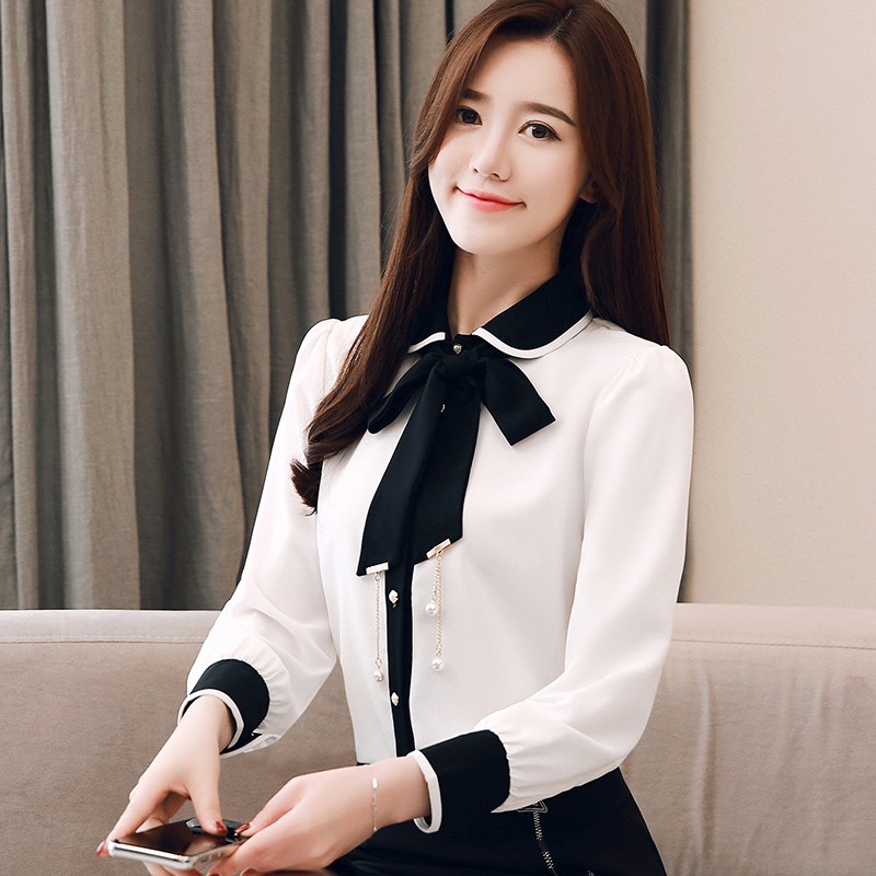 áo sơ mi thắt nơ