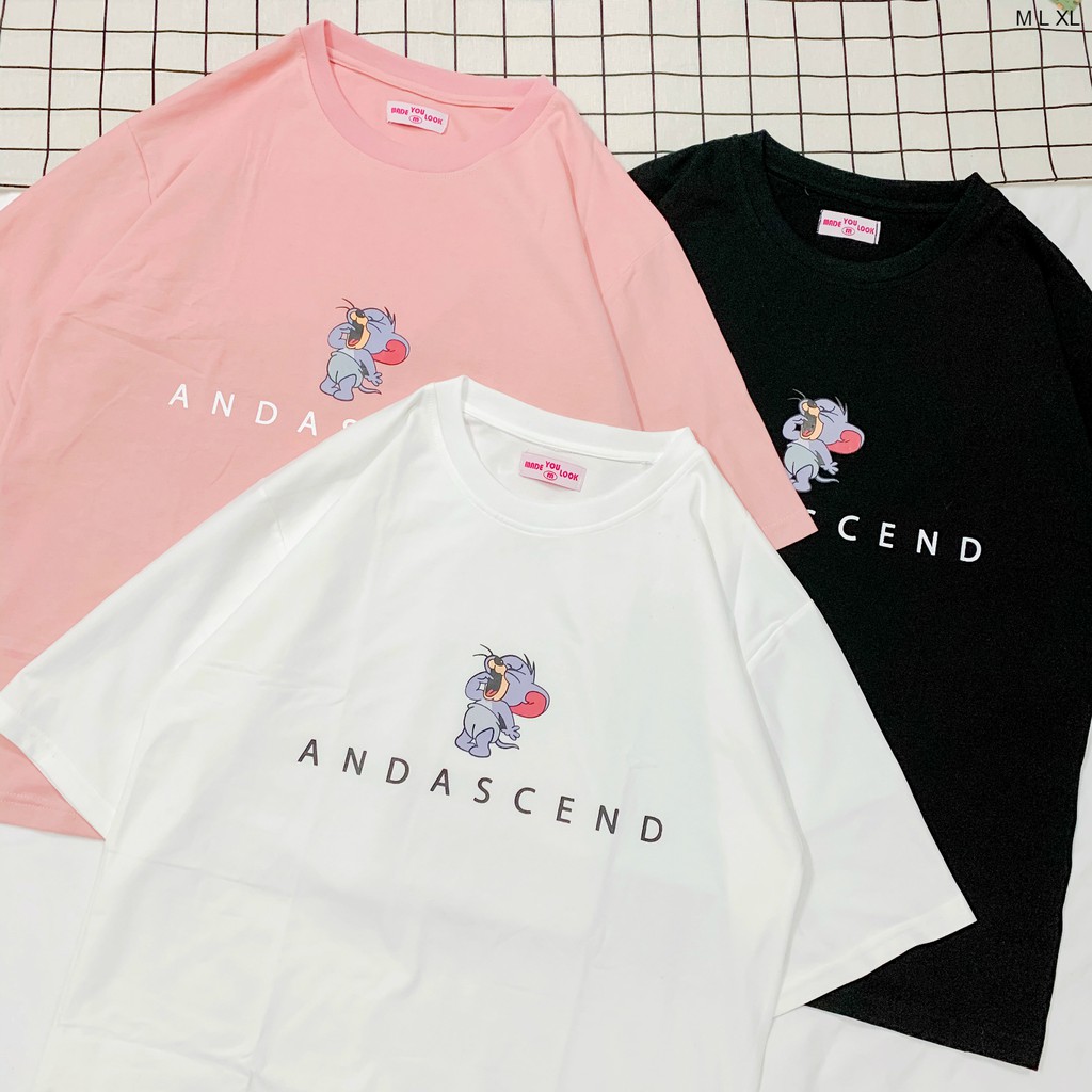 Áo thun tay lỡ  ANDASCEND  phông Unisex nam nữ tee oversize form rộng pull Ulzzang Streetwear Hàn Quốc vải mềm