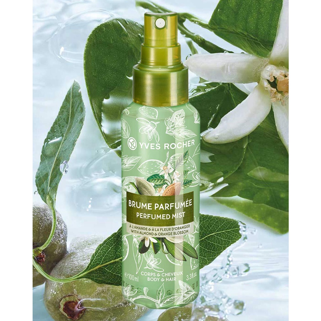 (Chuẩn Pháp-100ml) Xịt thơm toàn thân và tóc Yves Rocher hương hoa quả