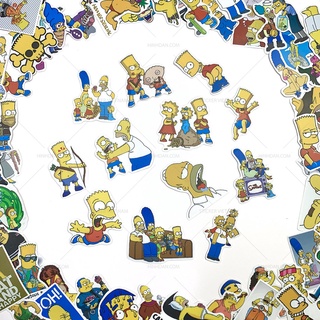 Sticker SIMPSON - THE SIMPSONS decal hình dán chống nước trang trí xe, laptop, nón bảo hiểm, đàn guitar, vali