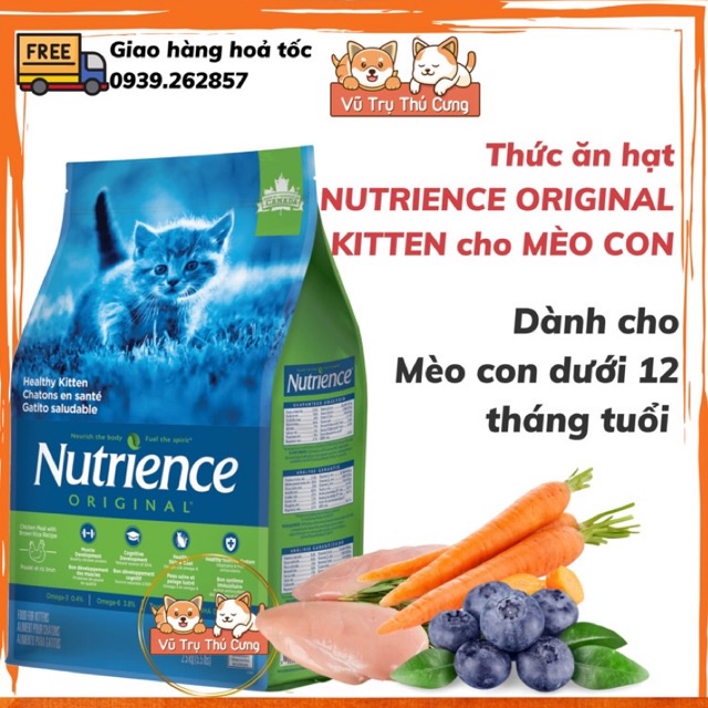 Hạt Nutrience Kitten dành cho mèo con, bịch 2,27Kg