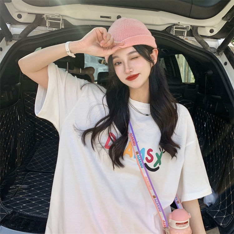 Mới Áo Thun Tay Ngắn In Họa Tiết Xốp Độc Đáo Cho Nữ