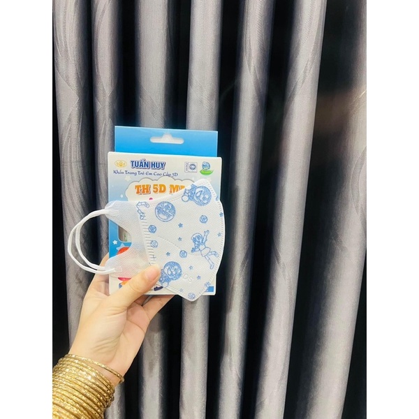 COMBO 50c KHẨU TRANG 5D BÉ TUẤN HUY (5T)