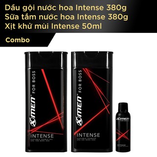 Combo Dầu gội nước hoa X-Men for Boss Intense