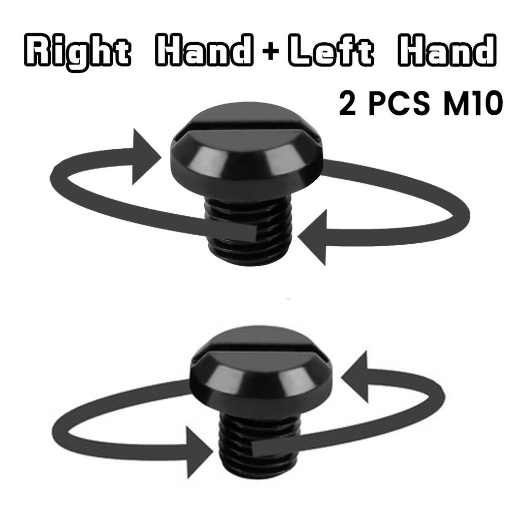 Set 2 Phích Cắm Tráng Gương M8 / M10 X1.25 Bằng Hợp Kim Cho BMW Suzuki Honda Kawasaki Nmax V1 V2 Aerox Ninja