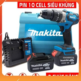 máy khoan pin makita 88v 3 chức năng động cơ lõi đồng không chổi than