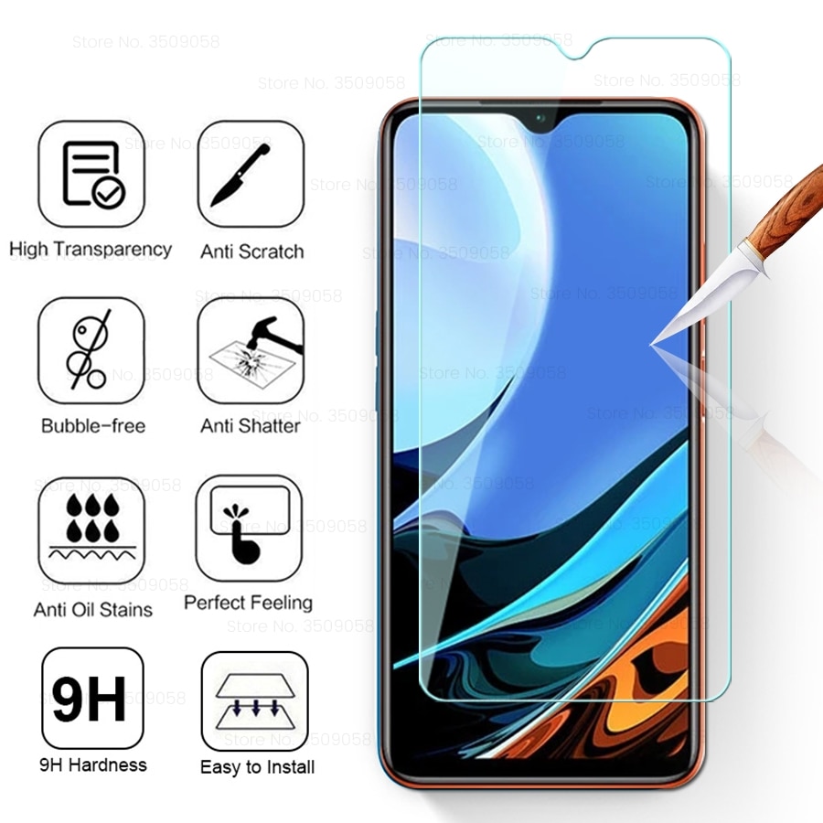 Kính Cường Lực Bảo Vệ Màn Hình Trước/Camera Sau Cho Xiaomi Redmi 9t Redme 9 T T9 6.53 ''