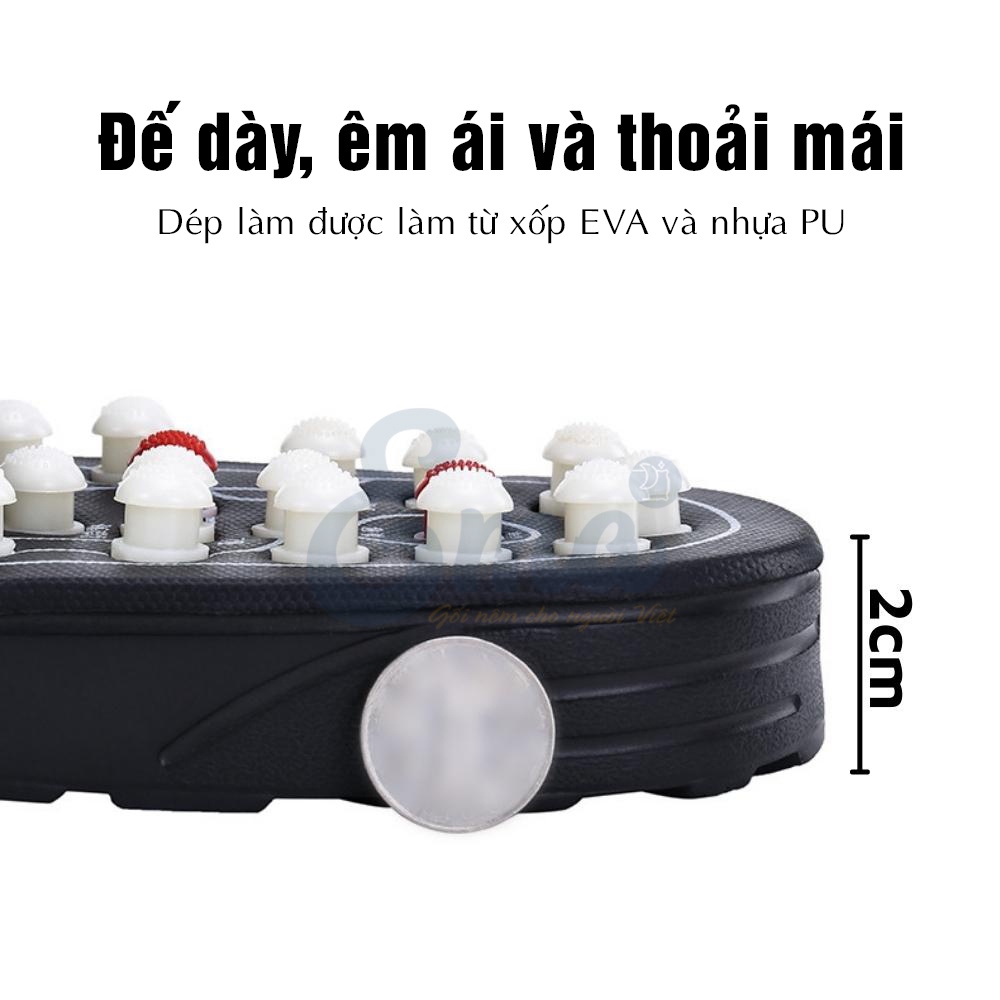 Dép massage chân bấm huyệt thư giãn tăng lưu thông máu EMA