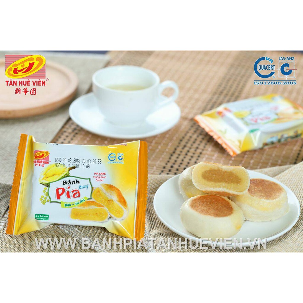 1Kg bánh Pía mini chay đậu xanh - sầu riêng Tân Huê Viên (luôn luôn có date mới)