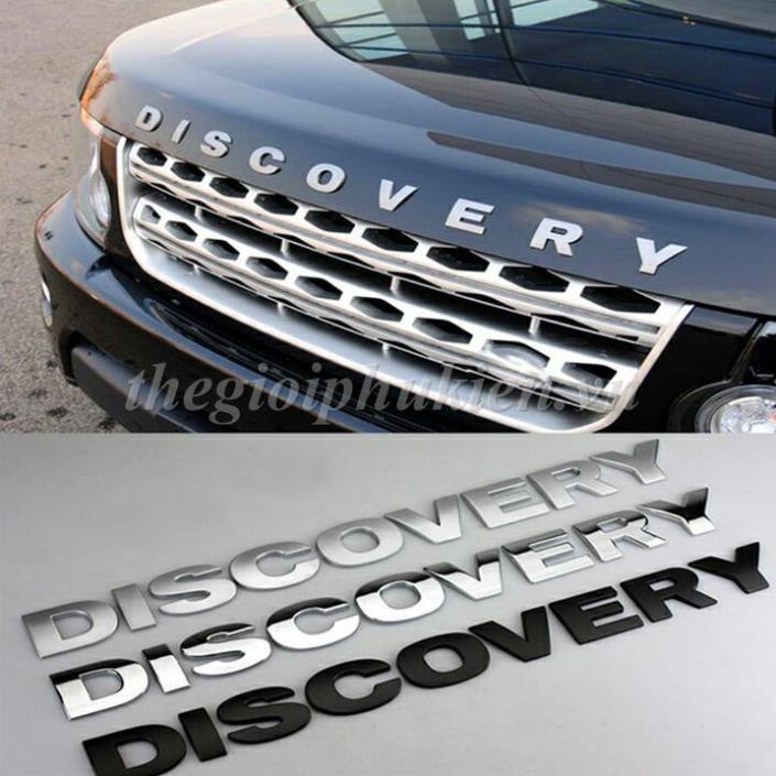 Logo chữ DISCOVERY 3D nổi dán trang trí Ô tô( hàng chất )