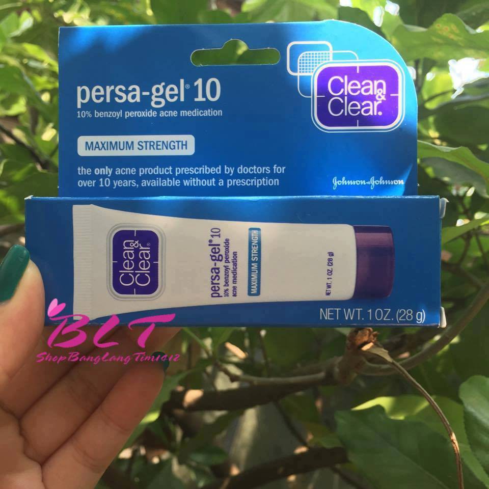 Sạch mụn Clean & Clear Persa-Gel 10 Maximum Strength Acne Treatments (Made in Usa, 28g) | BigBuy360 - bigbuy360.vn