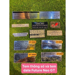 Bộ tem thông số và tem date Future Neo các đời