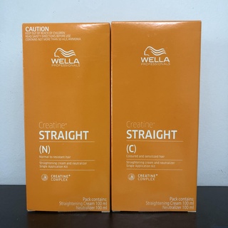 (Chính Hãng) Bộ Thuốc Duỗi Tóc Wella Creatine Straight 100ML x2