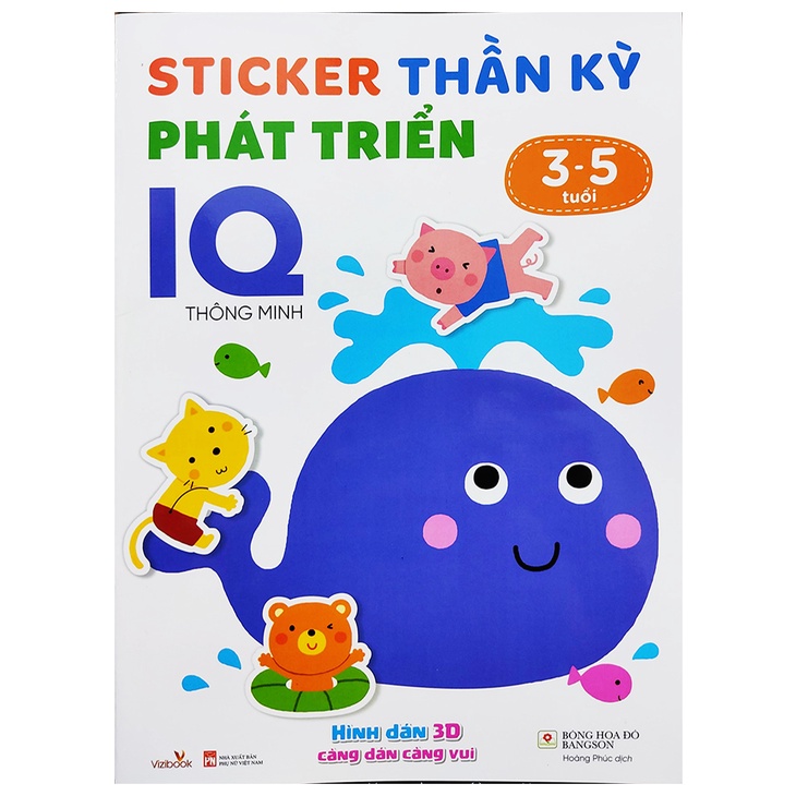 Sách - Sticker thần kỳ phát triển IQ EQ CQ cho bé từ 2 đến 5 tuổi Vizibook | BigBuy360 - bigbuy360.vn
