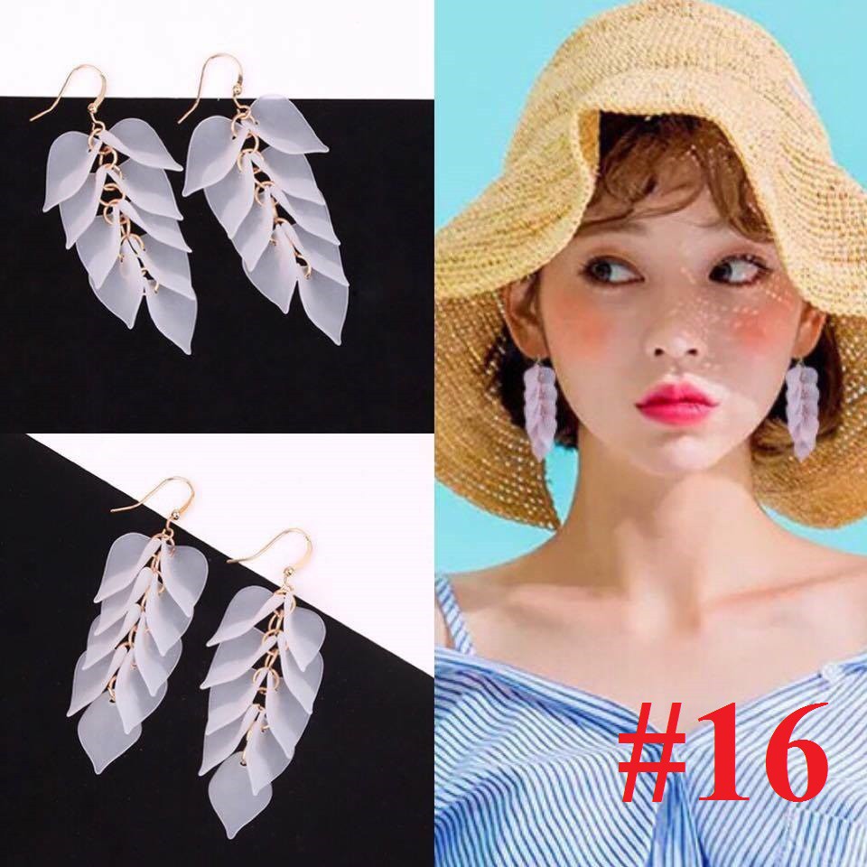 Bông tai nữ thời trang nụ, dài, hoa tai phong cách Hàn Quốc 20 mẫu tự chọn màu bạc rẻ | BigBuy360 - bigbuy360.vn