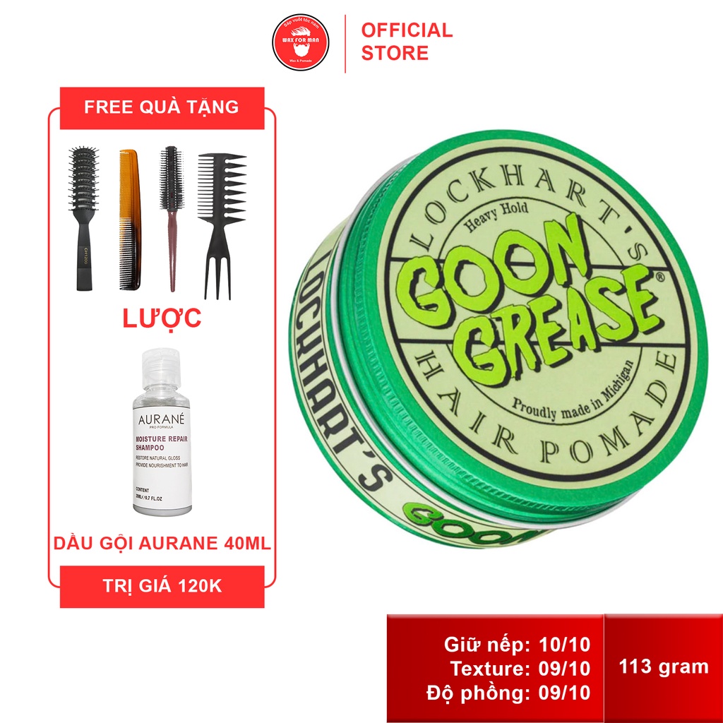 Sáp vuốt tóc Lockhart's Hair Pomade Goon Grease Heavy Hold
