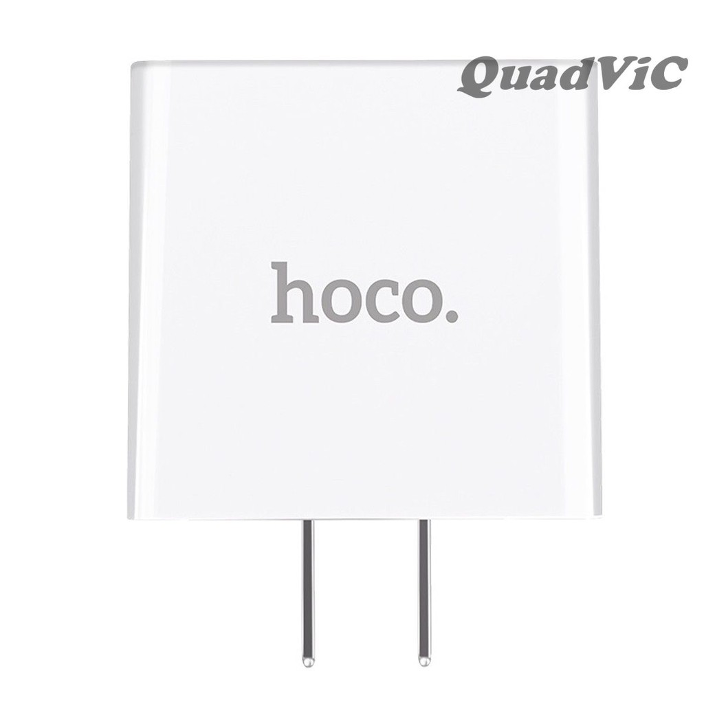 Cốc/ Dock sạc 3 cổng Hoco C15 3A dành cho Iphone&Android hỗ trợ sạc nhanh màn hình LCD hiển thị điện áp QUADVIC.CON00089