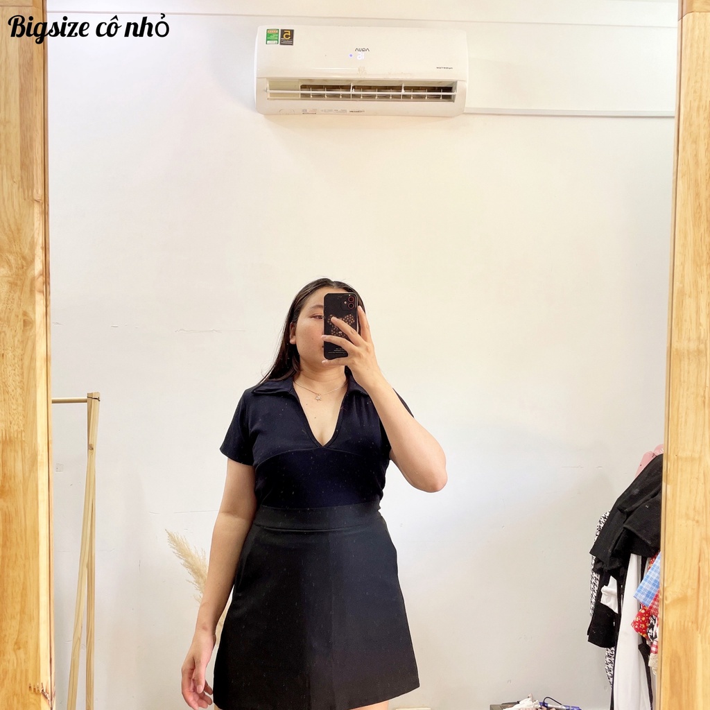 [Bigsize 58kg-95kg]ÁO THUN NỮ XẺ NGỰC CỔ BẺ,ÁO CROPTOP HACK DÁNG MÃ A21