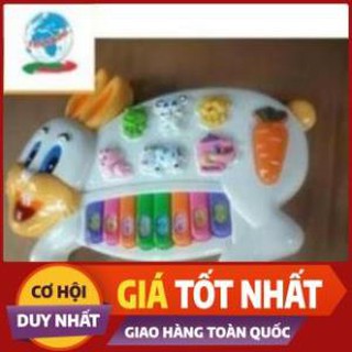 HN1210  Đồ chơi đàn piano hình con thỏ mô phỏng nhiều âm thanh vui nhộn khác nhau sử dụng pin 1,5A HN1210