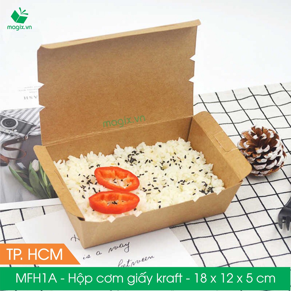 MFH1A - 18x12x5 cm - 50 hộp đựng thực phẩm - Hộp đựng đồ ăn