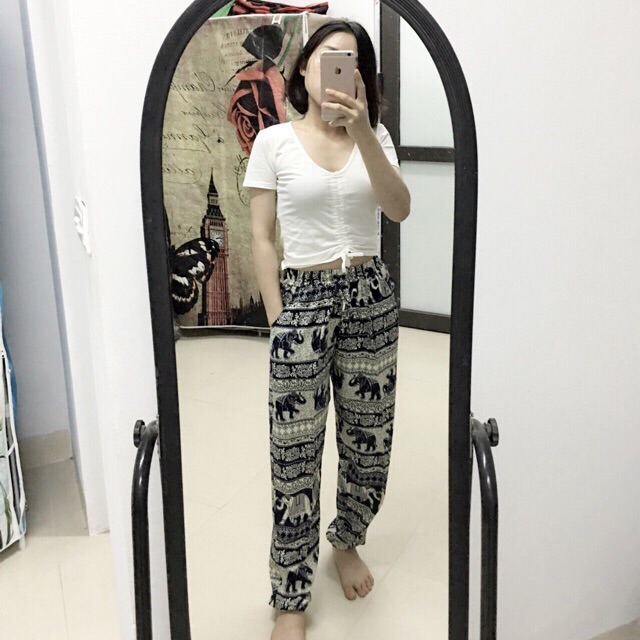 quần tôn bo thổ cẩm