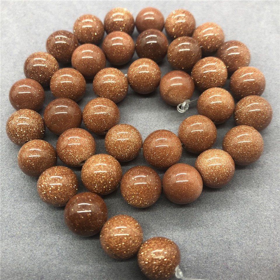 Chuỗi Hạt Đá Tròn Tự Nhiên 4-12mm Dùng Làm Trang Sức Thủ Công