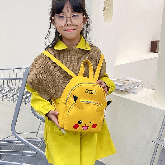 Ba Lô Nhỏ Hình Pikachu Dễ Thương Phong Cách Nhật Bản