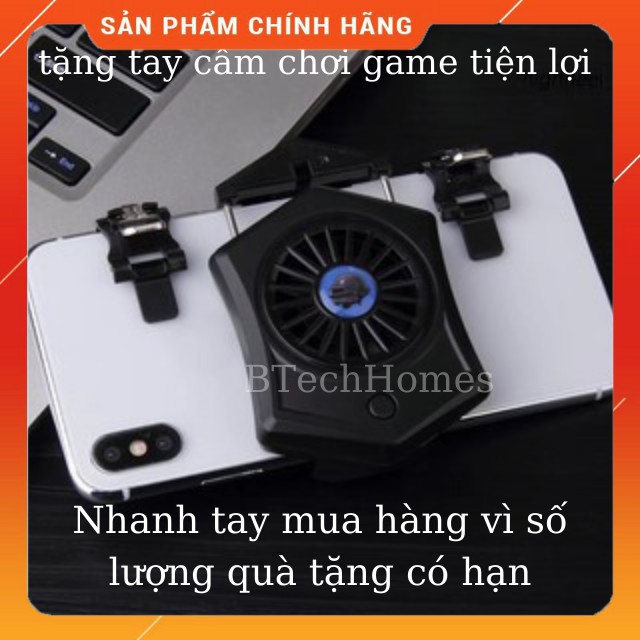 [ BH 12 THÁNG, Tặng Tay Cầm Chơi Game ] Quạt tản nhiệt điện thoại Đế tản nhiệt gaming lạnh siêu mát dành cho ĐT