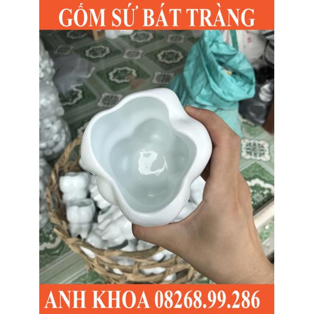Cốc hình răng xuất khẩu - Gốm sứ Bát Tràng Anh Khoa