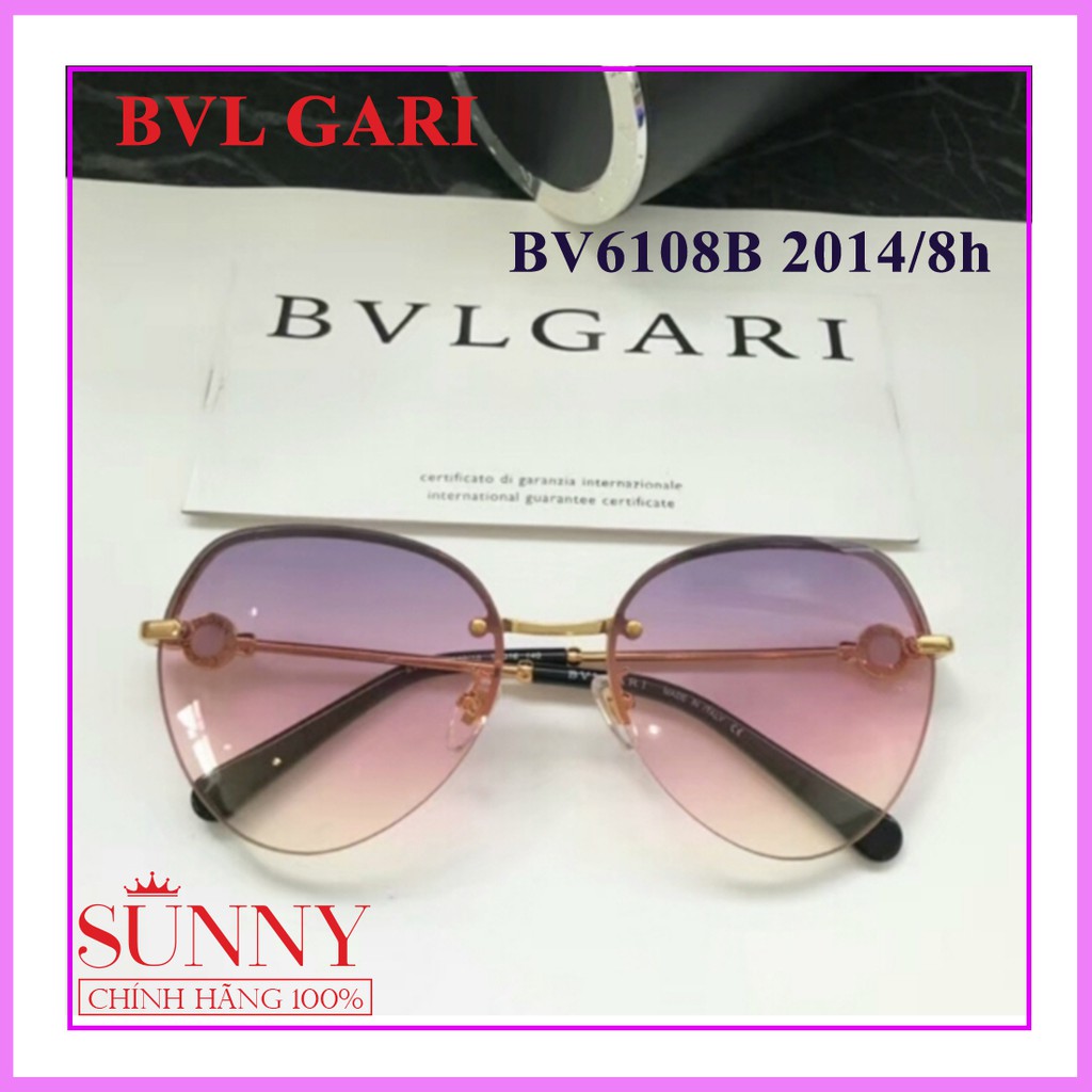 BV6108 - Kính mát Bvlgari - sp chính hãng có tem thẻ bảo hành toàn quốc