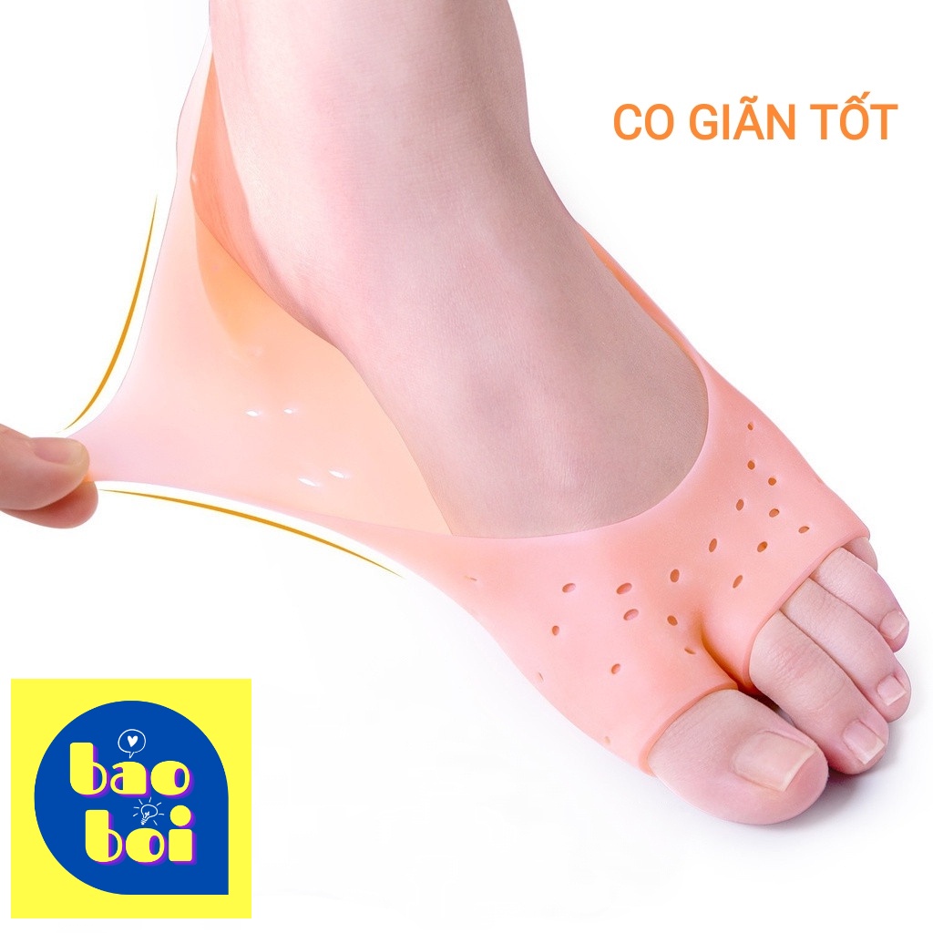 Vớ Silicone Bảo Vệ Chân, Bọc Gót Chân, Chống Nứt Nẻ, Dưỡng Ẩm Bàn Chân