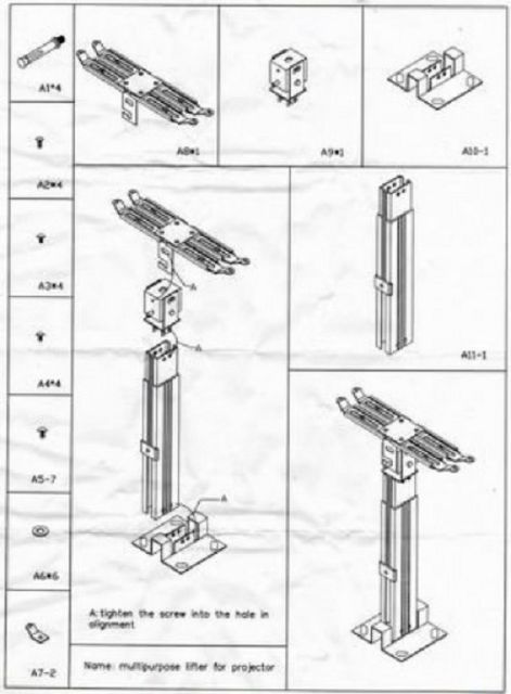 Khung treo máy chiếu 120cm