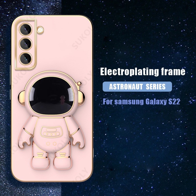 Ốp Điện Thoại Hình Phi Hành Gia 3D Thời Trang Cho Samsung Galaxy S21 FE S22 Plus S21 Ultra 5G S22+ S21+ S20 FE