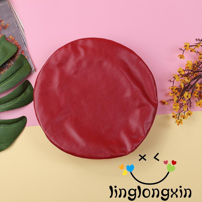 Mũ beret da mỏng tròn phối dây rút thời trang xuân thu cho nữ