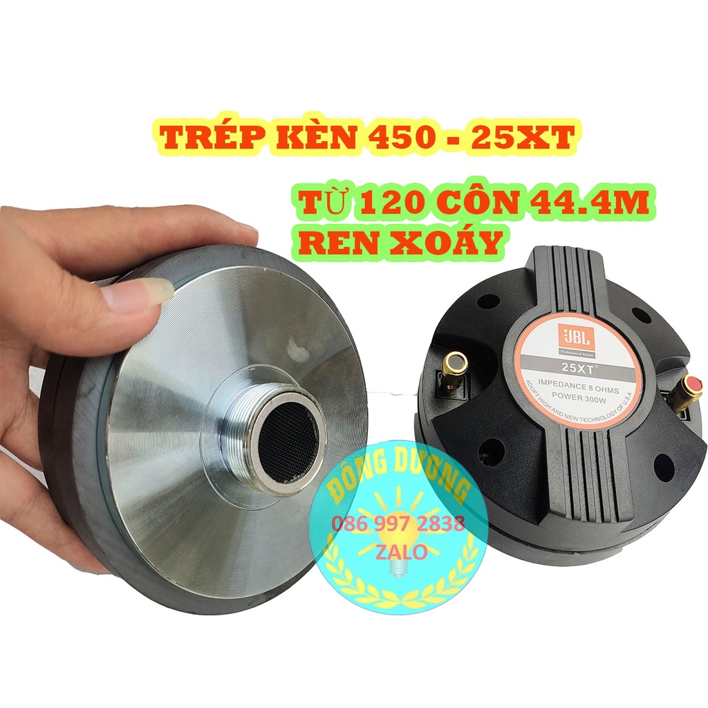 CỦ TRÉP SÂN KHẨU 25XT LOẠI REN XOÁY - GIÁ 1 CHIẾC - TỪ 120 CÔN 44.4 - LOA TRÉP 450