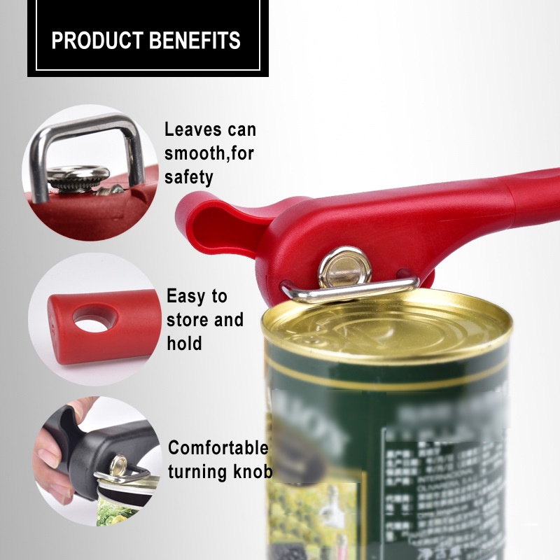 Dụng Cụ Mở Nắp Lon Xoay Bằng Thép Không Gỉ An Toàn Chuyên Nghiệp