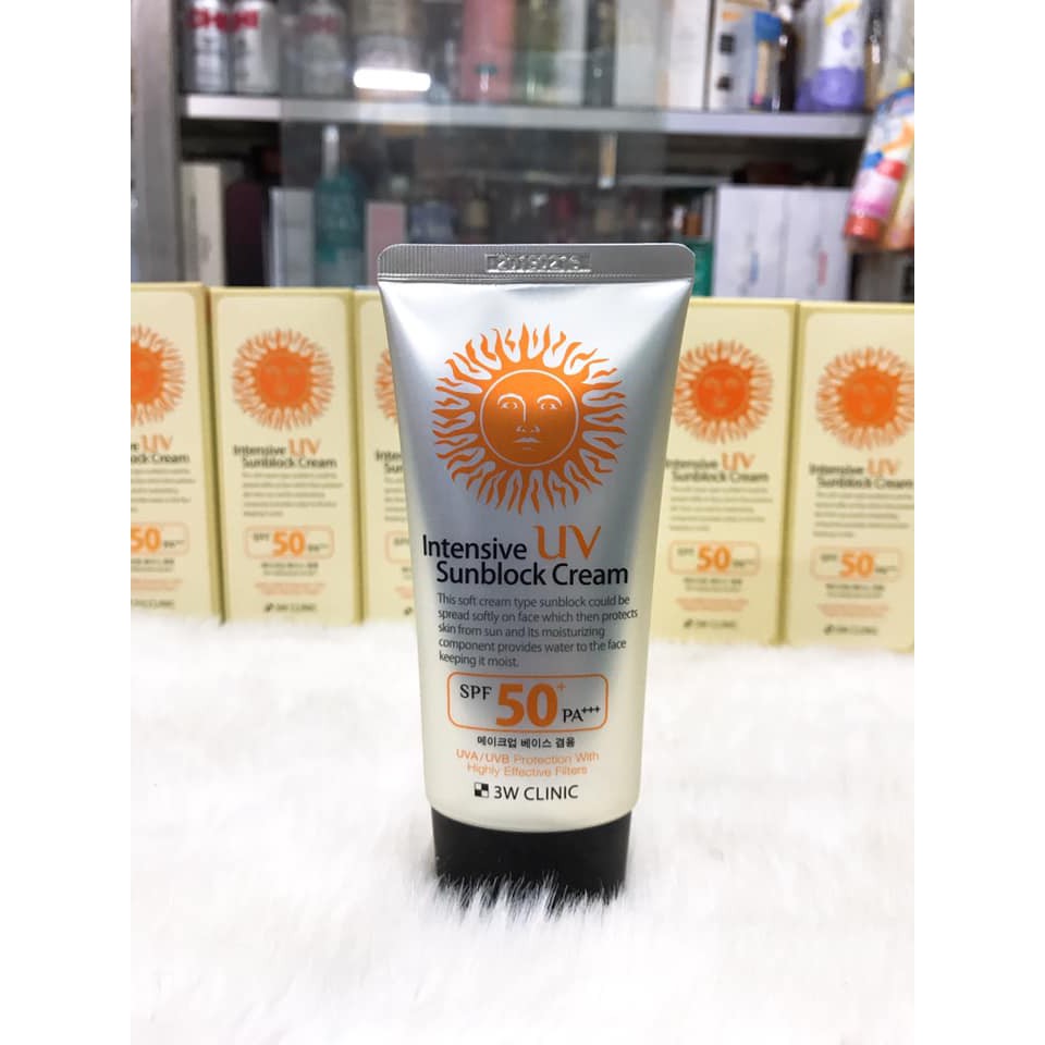 Kem Chống Nắng 3W Clinic Intensive UV Sunblock Cream 70ml