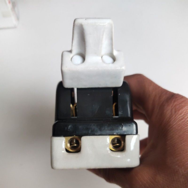 Cầu dao đế sứ 2P  60A 600v Vinakip cực đúc mã: CD2 60Đ