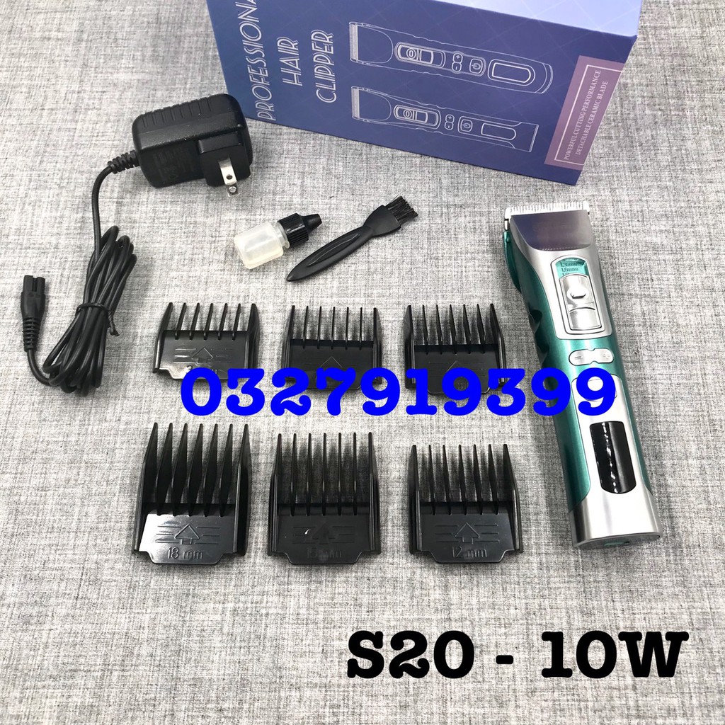 ✅freeship✅Tông đơ cắt tóc cao cấp S20 công suất 10W - tăng tốc