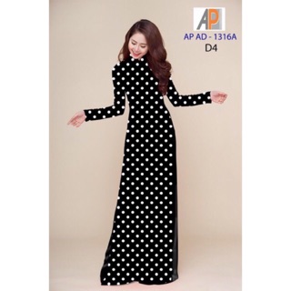 Vải áo dài chấm bi