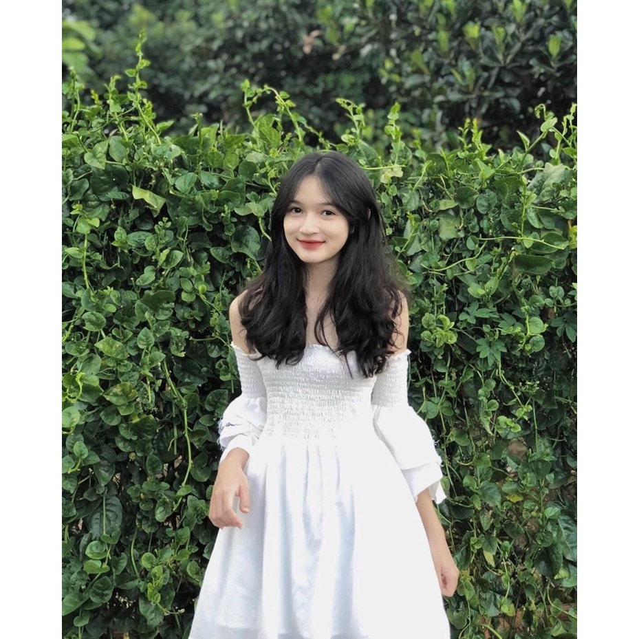 Váy bo chun ngực dáng xòe boho phong cách nàng thơ dành cho nữ chất đẹp | BigBuy360 - bigbuy360.vn