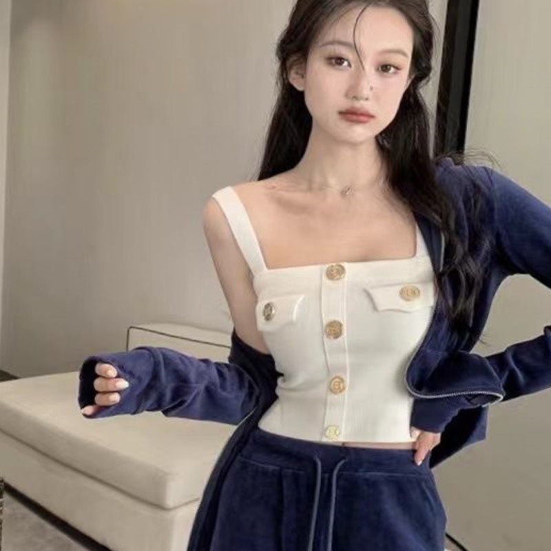 Áo hai dây thời trang mùa xuân hàn quốc dễ phối đồ